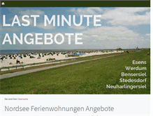 Tablet Screenshot of ferienwohnungen-nordsee.net